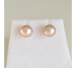 Kauehi - Boucles d'Oreilles Plaqué Or et Perles d'Eau douce d'exception