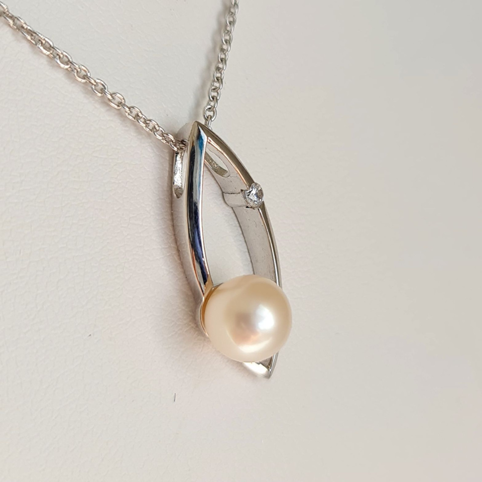 Sublime - Parure Argent Rhodié et Véritables Perles d'Eau Douce