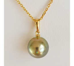 Belle de Jour - Pendentif Or Jaune et Perle de Tahiti d'Exception