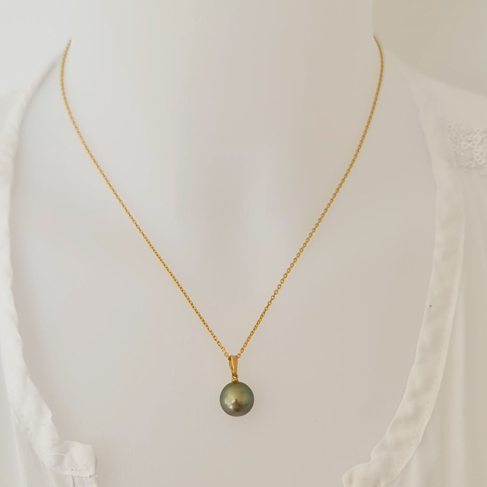 Belle de Jour - Pendentif Or Jaune et Perle de Tahiti d'Exception