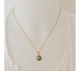Belle de Jour - Pendentif Or Jaune et Perle de Tahiti d'Exception
