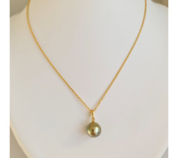 Belle de Jour - Pendentif Or Jaune et Perle de Tahiti d'Exception