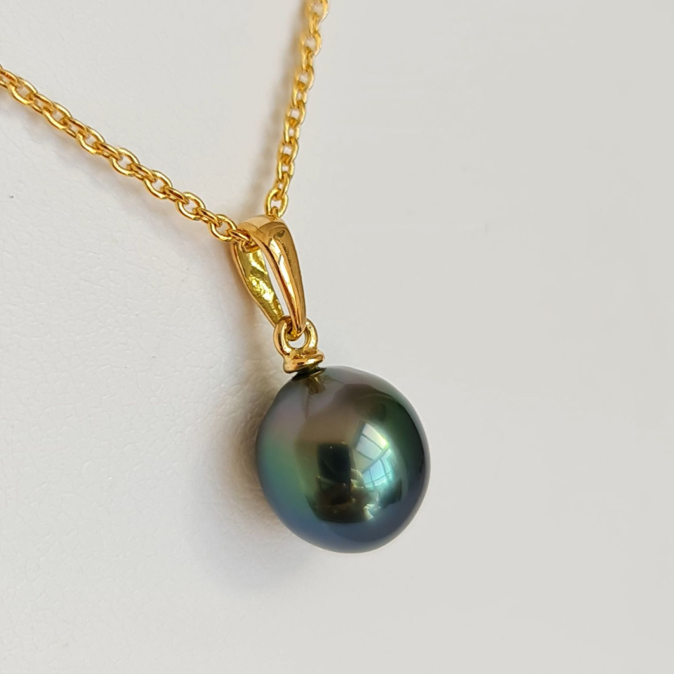Belle de Jour - Pendentif Or Jaune et Perle de Tahiti d'Exception