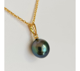 Belle de Jour - Pendentif Or Jaune et Perle de Tahiti d'Exception