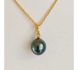 Belle de Jour - Pendentif Or Jaune et Perle de Tahiti d'Exception