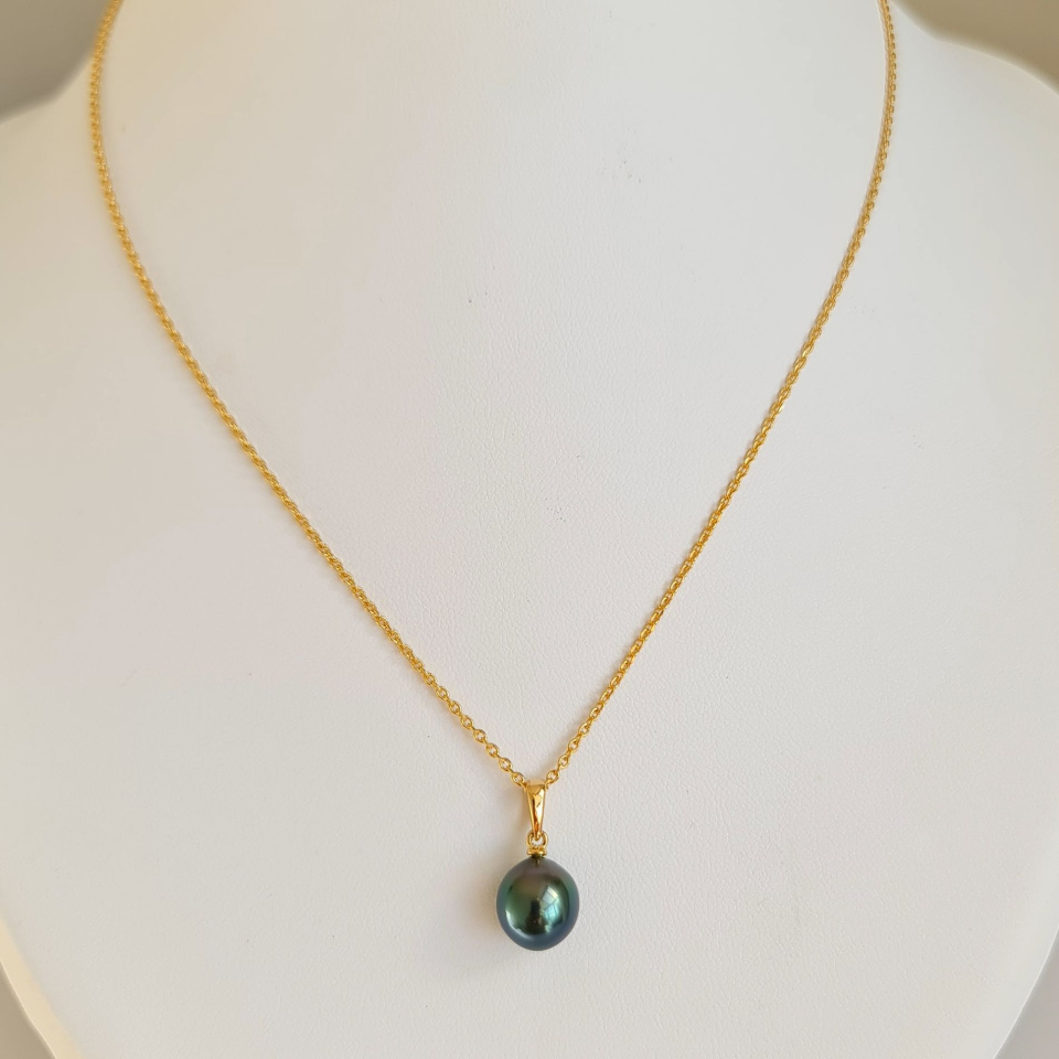 Belle de Jour - Pendentif Or Jaune et Perle de Tahiti d'Exception