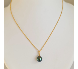 Belle de Jour - Pendentif Or Jaune et Perle de Tahiti d'Exception