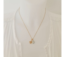 Chance - Collier or laminé 14 carats et Perle de Tahiti d'Exception