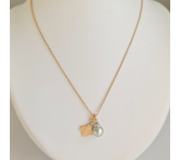 Chance - Collier or laminé 14 carats et Perle de Tahiti d'Exception