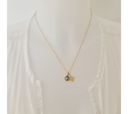 Chance - Collier or laminé 14 carats et Perle de Tahiti d'Exception