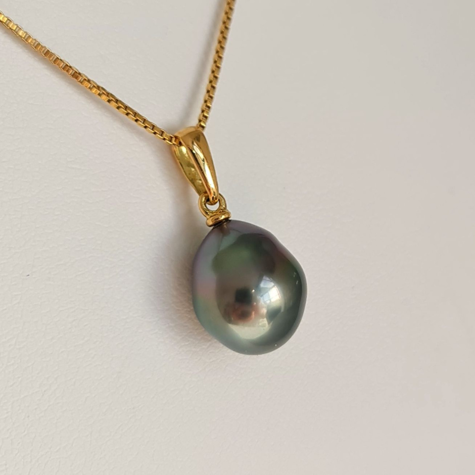 Belle de Jour - Pendentif Or Jaune et Perle de Tahiti d'Exception