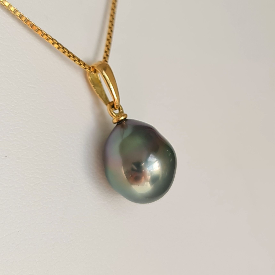 Belle de Jour - Pendentif Or Jaune et Perle de Tahiti d'Exception