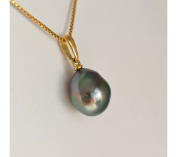 Belle de Jour - Pendentif Or Jaune et Perle de Tahiti d'Exception
