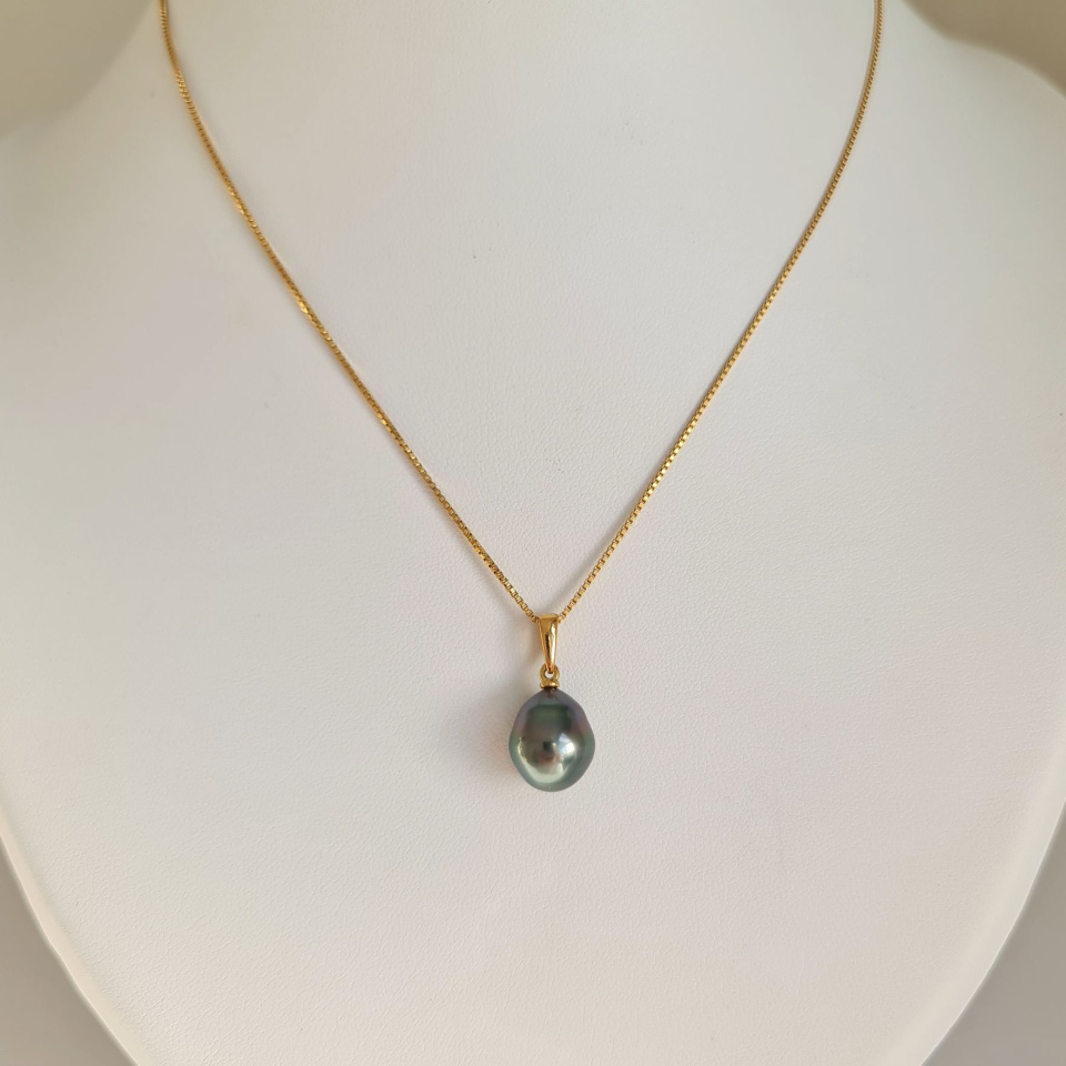 Belle de Jour - Pendentif Or Jaune et Perle de Tahiti d'Exception