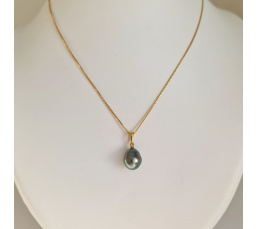 Belle de Jour - Pendentif Or Jaune et Perle de Tahiti d'Exception