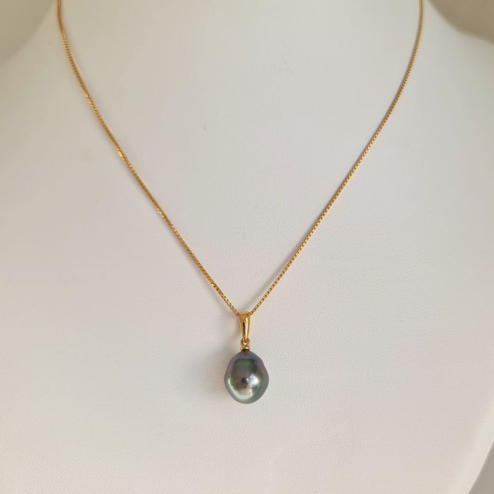 Belle de Jour - Pendentif Or Jaune et Perle de Tahiti d'Exception