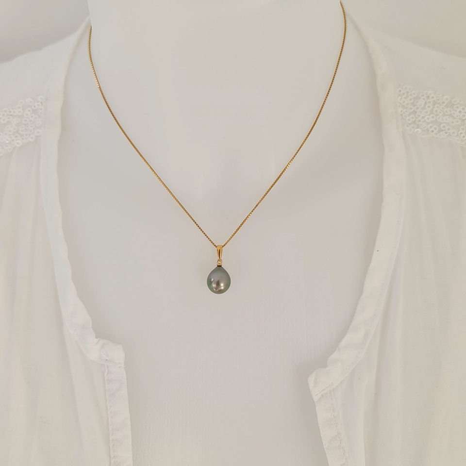 Belle de Jour - Pendentif Or Jaune et Perle de Tahiti d'Exception