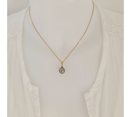 Belle de Jour - Pendentif Or Jaune et Perle de Tahiti d'Exception