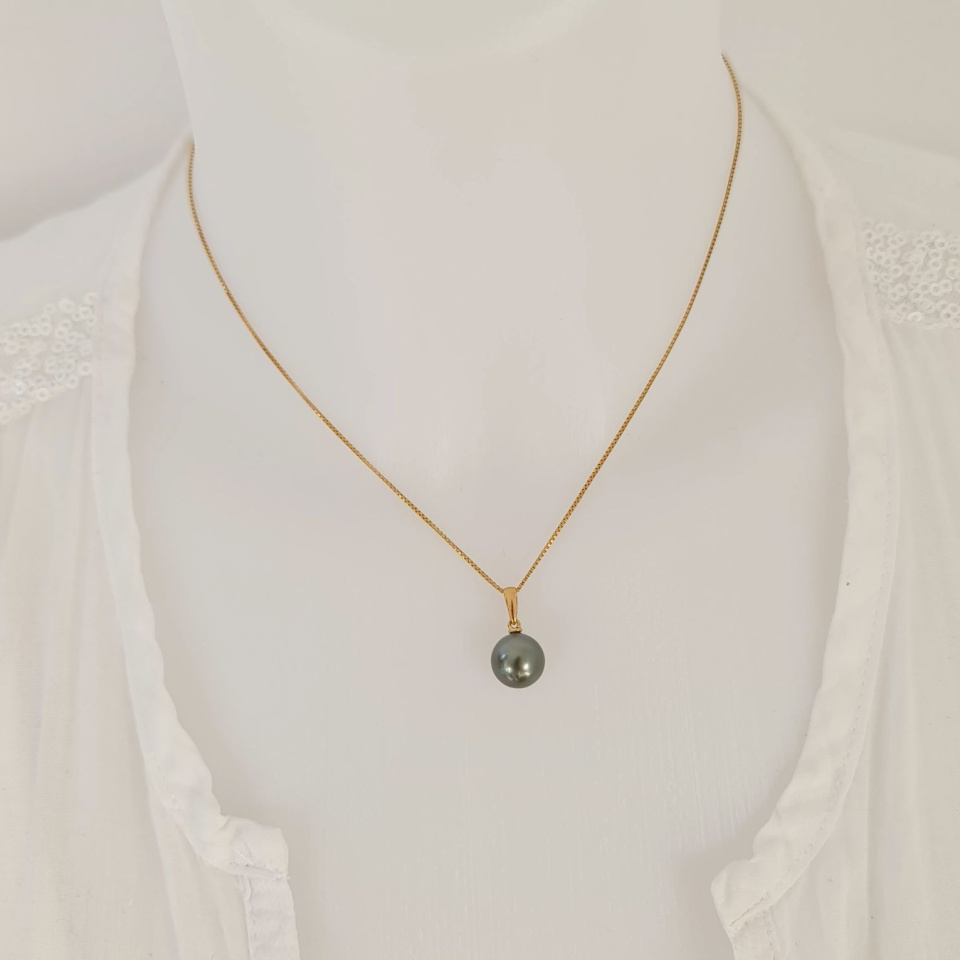 Belle de Jour - Pendentif Or Jaune et Perle de Tahiti d'Exception