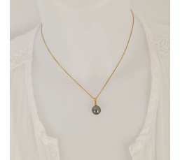 Belle de Jour - Pendentif Or Jaune et Perle de Tahiti d'Exception