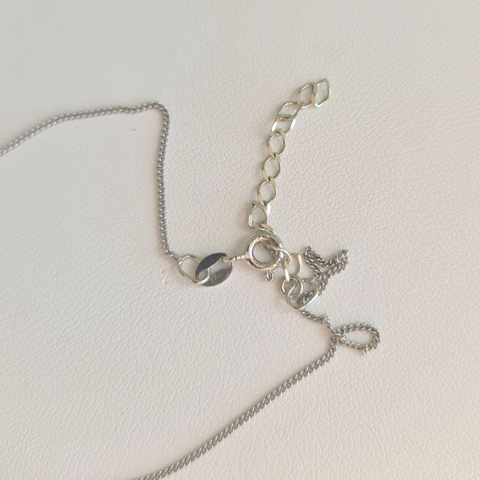 Tahiti - Collier Argent rhodié et Perle de Tahiti d'exception