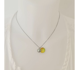 Tahiti - Collier Argent rhodié et Perle de Tahiti d'exception