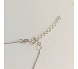 Tahiti - Collier Argent rhodié et Perle de Tahiti d'exception