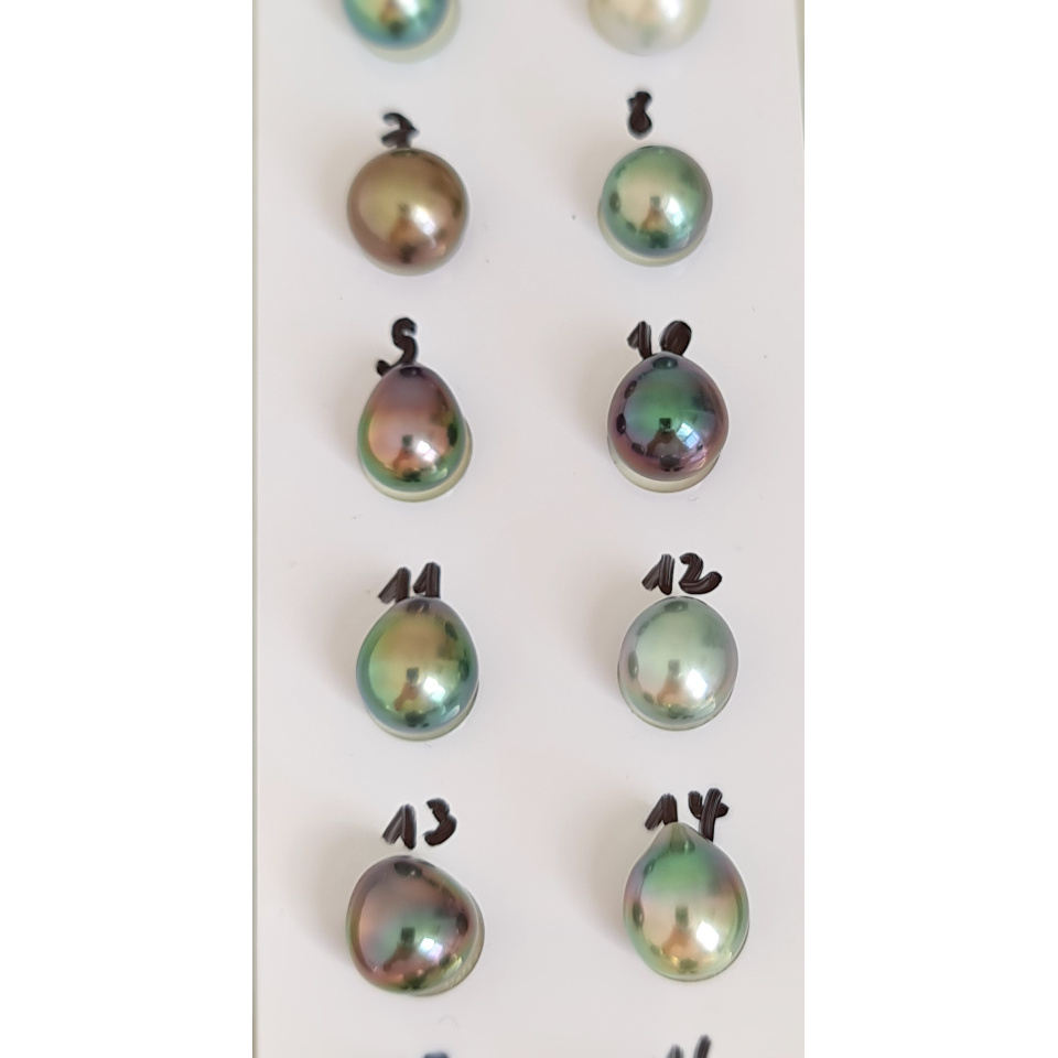 P6N12 - Véritable Perle de Culture de Tahiti