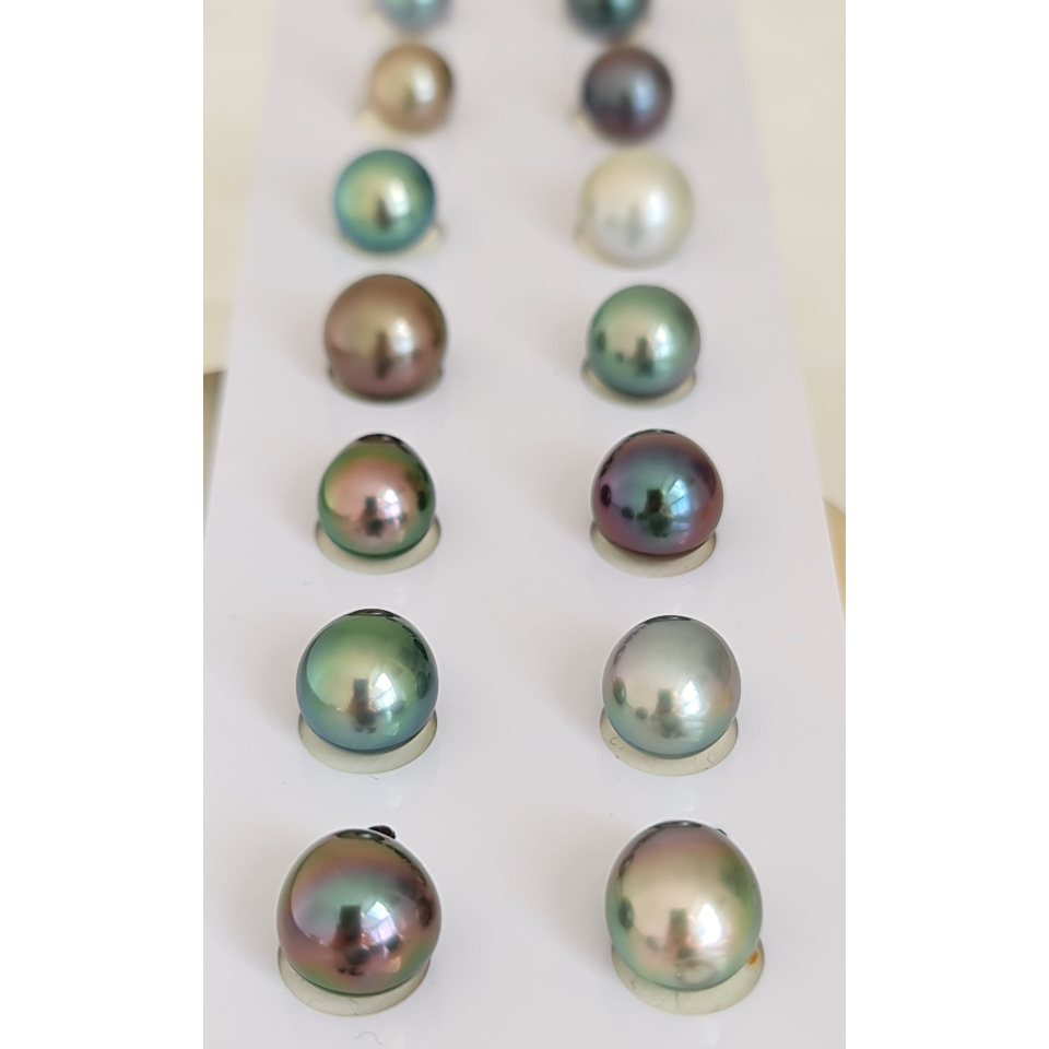 P6N12 - Véritable Perle de Culture de Tahiti