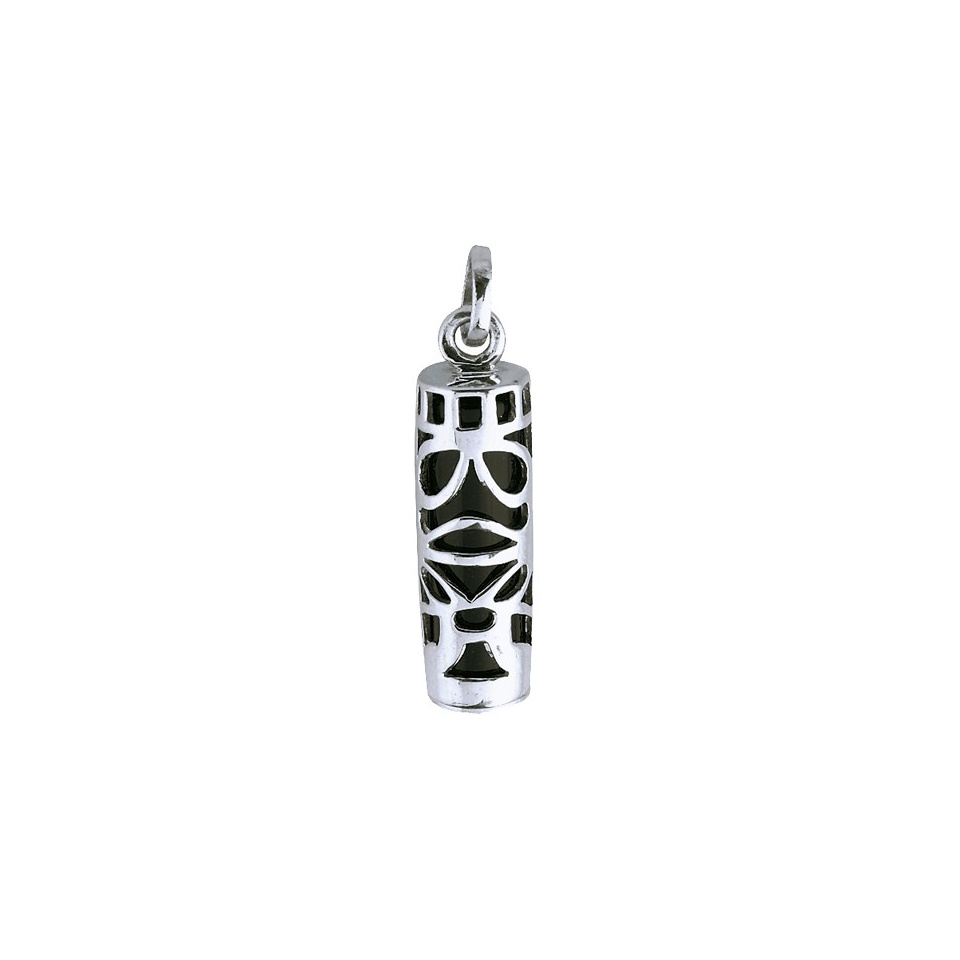 TIKI - Pendentif Argent Massif et Onyx