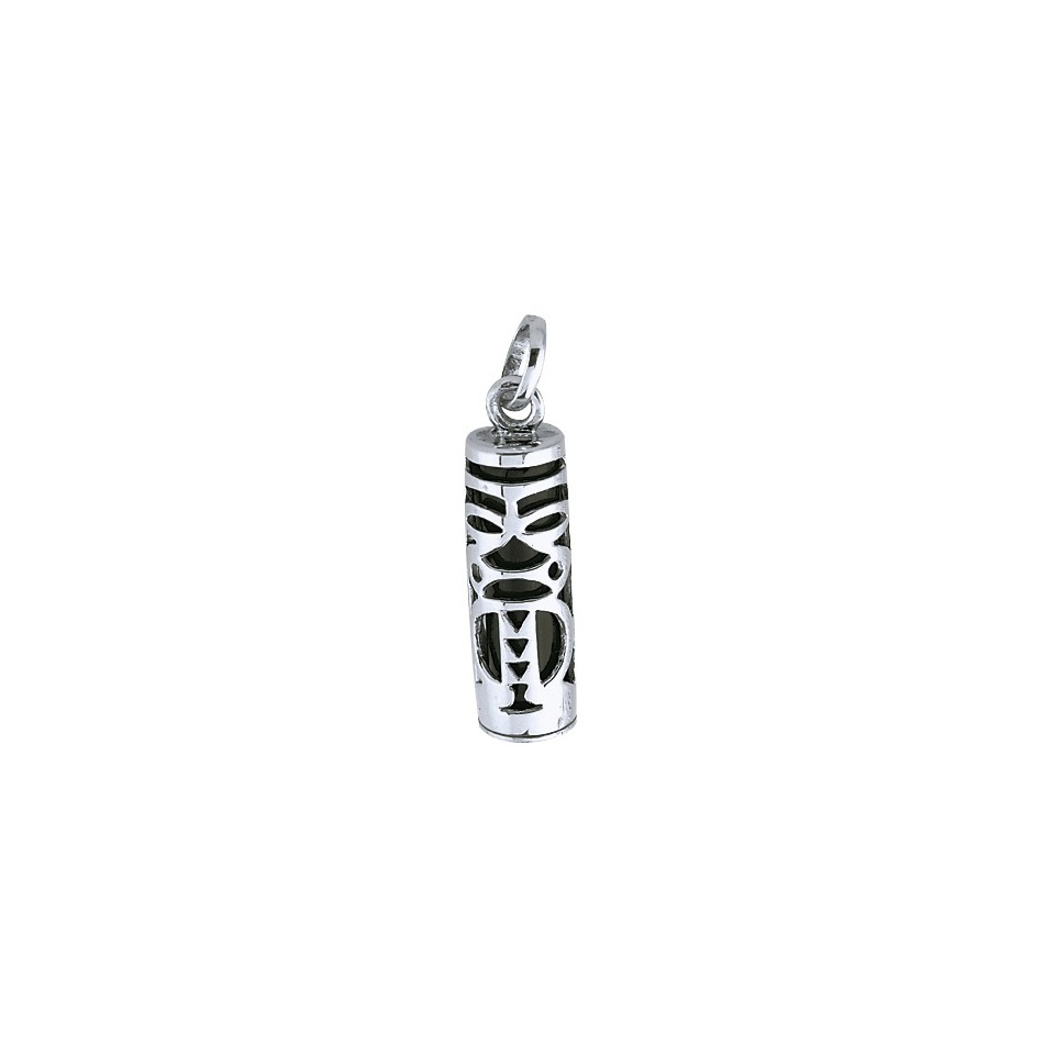 TIKI - Pendentif Argent Massif et Onyx