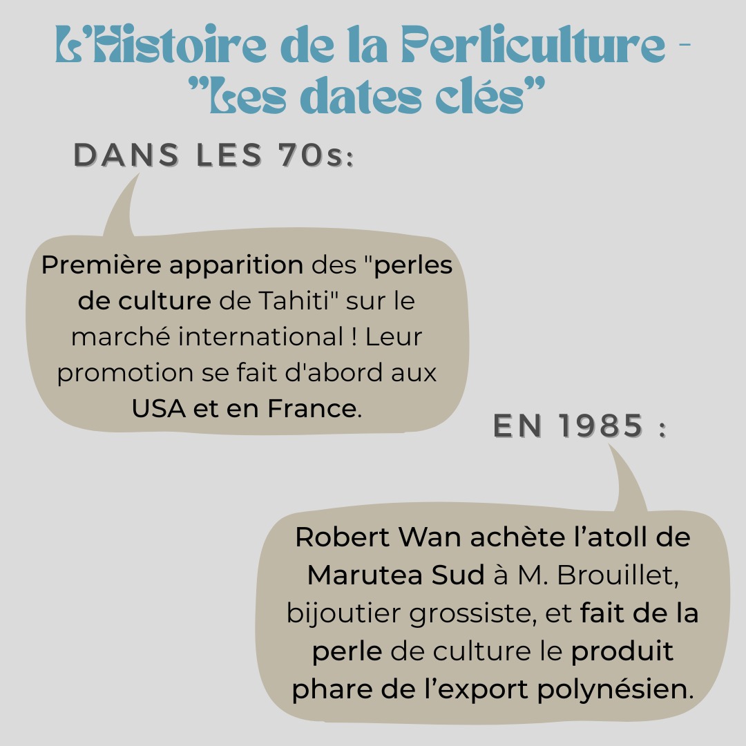 développement perliculture dans les années 60 à Tahiti